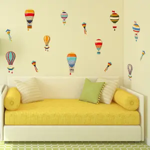 Walplus Hot Air Balloons Kids Sticker PVC Multicoloured