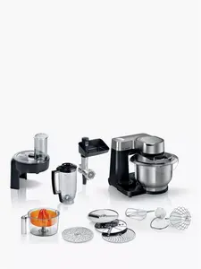 Bosch MUMS2VM40G 7-In-1 Stand Mixer With Juicer & Shredder, Black