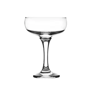 LAV - Misket Glass Champagne Saucers - 235ml - Pack of 6