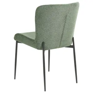 Set of 2 Dining Chairs ADA Dark Green