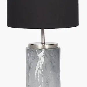 Grey Marble Effect Ceramic Table Lamp