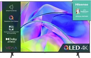 Hisense 43 Inch 43E78KQTUK Smart 4K UHD HDR QLED Freeview TV