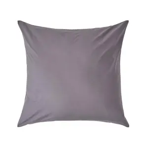 Homescapes Dark Grey Continental Pillowcase Egyptian Cotton 200 TC, 80 x 80cm