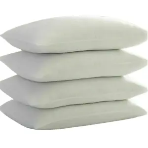 Hollowfiber Pillows Pack of 4 Hotel Quality Bounce Back Extra Filled Bed Pillows Head Neck Back Support 75cmx50cm.