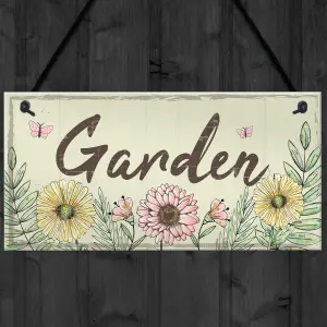 Red Ocean Garden Sign Door Shed Garden SummerHouse Plaque Home Decor Friendship Nan Mum Gift