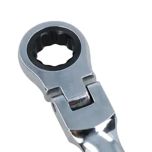 5/8" AF SAE Imperial Flexible Flexi Head Ratchet Spanner Combination Wrench