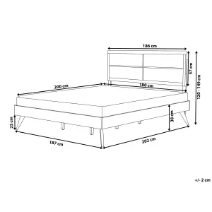 EU Super King Size Bed Dark POISSY