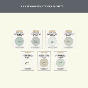 Rust-Oleum Light Green Chalky Furniture Paint Tester Samples - 10ml