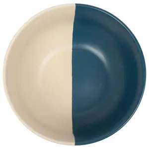 Dipped Stoneware Cereal Bowls - 16.5cm - Navy - Pack of 4