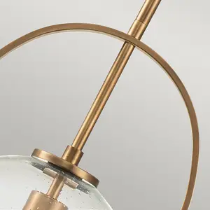 Luminosa Hinkley Somerset Globe Pendant Ceiling Light Heritage Brass