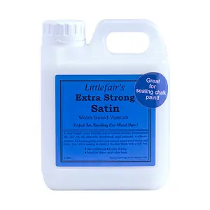 Littlefair's - Clear X Strong Indoor Wood Varnish - Satin- 1 LTR