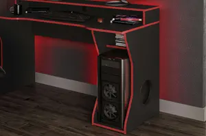 Enzo Gaming Computer Desk Black & Red