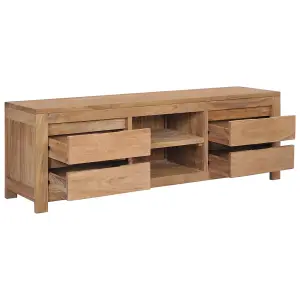 Berkfield TV Cabinet 120x30x40 cm Solid Teak Wood