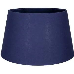 Traditional 14 Inch Navy Blue Linen Drum Table/Pendant Lampshade 60w Maximum