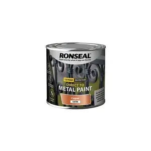 Ronseal Direct to Metal Paint Satin 250ml COPPER