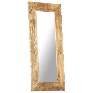 Berkfield Mirror 110x50 cm Solid Mango Wood