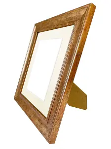 Scandi Gold Frame with Ivory Mount for Image Size 4.5 x 2.5 Inch