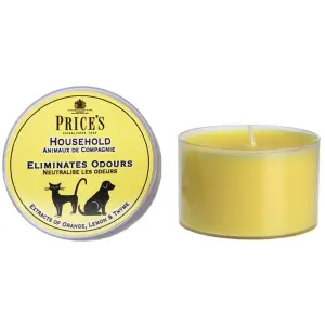 Price's Household Pet Tin Scented Candle Orange Lemon & Thyme