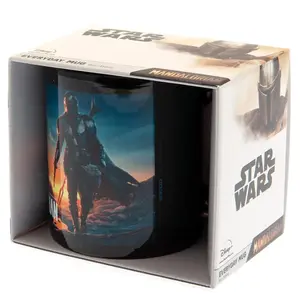 Star Wars: The Mandalorian Nightfall Mug Black/Blue/Yellow (One Size)