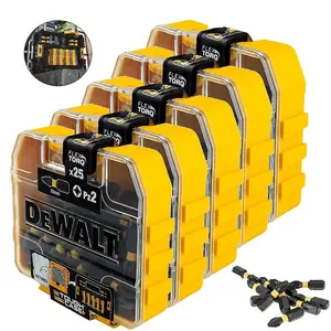 5x Dewalt 25Pc PZ2 Impact Extreme Torsion Screwdriver Bit Set FLEXTORQ Case