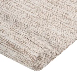 Cotton Area Rug 200 x 300 cm Beige DERINCE