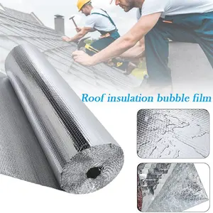 Single Bubble Foil Insulation, Heat Reflective 3 mm Thick Double Layer Aluminium Insulation Foil,1m x 10m(10m²)