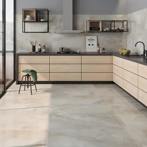 Nichet Beige Marble Effect Matt Porcelain Tile 60 x 120cm