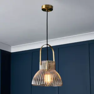 Litecraft Visconte Sala Brass Ceiling Pendant