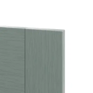 GoodHome Alpinia Painted Matt green wood effect Shaker Drawerline door & drawer front 300mm