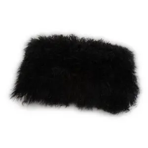 Bosie Luxury Black Soft Fur Cushion