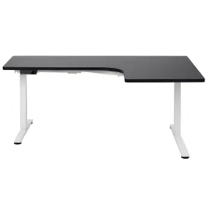 Adjustable Desk Electric Right Hand Black DESTINES