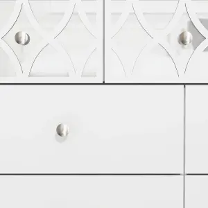 GFW Arianna 3+4 Drawer Chest White