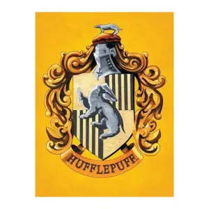 Harry Potter Hufflepuff Canvas Print Yellow (80cm x 60cm)