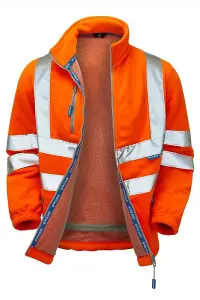 Pulsarail PR508 Classic Hi-Vis Orange Fleece Jacket - X-Large