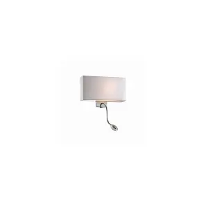 Luminosa Hotel 1 Light Indoor Wall Light White, E27