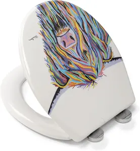 Croydex Angus McCoo Flexi-Fix™ Toilet Seat by Steven Brown Art