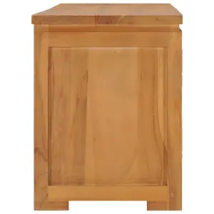 Berkfield TV Cabinet 110x30x40 cm Solid Teak Wood