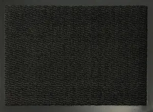 Serdim Rugs Non Slip Dirt Trapper Rubber Edged PVC Barrier Door Entrance Mats Charcoal 80x120 cm