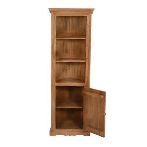 Artistry Mango Wood Corner Bookcase