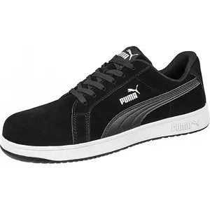 Puma Safety ICONIC Suede Black Safety Trainer Size 6