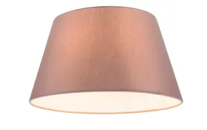 GoodHome Lokombi Taupe Fabric dyed Light shade (D)30cm