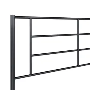 Jensen Metal Bed Black, Double