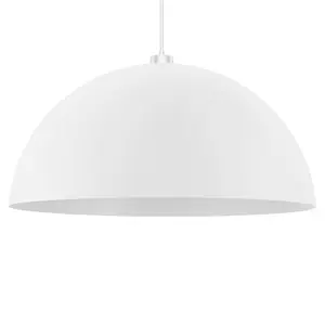 GoodHome Songor White Pendant Light shade (D)58cm