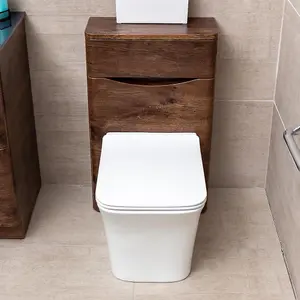 Eden Back To Wall Toilet WC Unit in Redwood