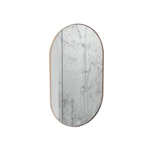 Sensio Nebula Bronze effect Oval Wall-mounted Bathroom Illuminated mirror (H)80cm (W)50cm