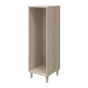 Atomia Freestanding White oak effect 6 Drawer Chest of drawers (H)1225mm (W)375mm (D)450mm