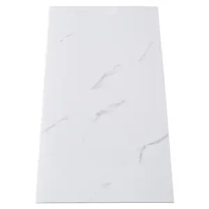 10 Pcs PVC Decorative Wall Panels for Kitchen & Bathroom Waterproof Marble Effect Wall Covering