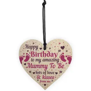 Red Ocean Mummy Gifts Wooden Heart Mummy To Be Birthday Cards Mummy To Be From Bump Gifts Keepsake