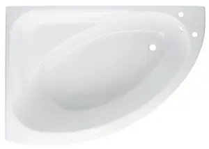 Cooke & Lewis Strand White Standard Acrylic Left-handed Corner Bath (L)1495mm (W)1060mm