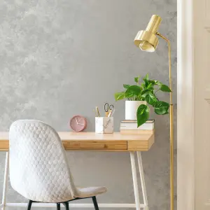 Boutique Gilded Pearl Concrete effect Smooth Wallpaper